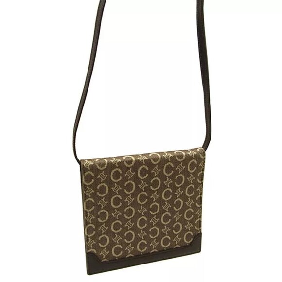 Celine Shoulder bag C Macadam Beige Brown Woman Authentic Used